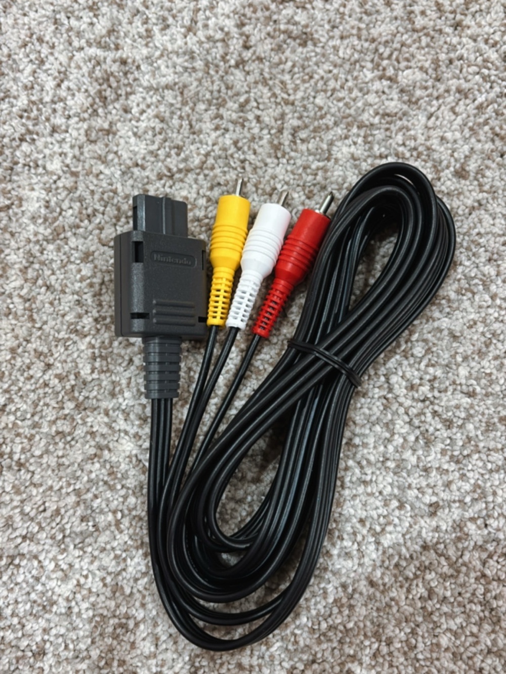 Nintendo AV RCA Audio Video Cable OEM N64 Cord, Gamecube SNES, Clean!